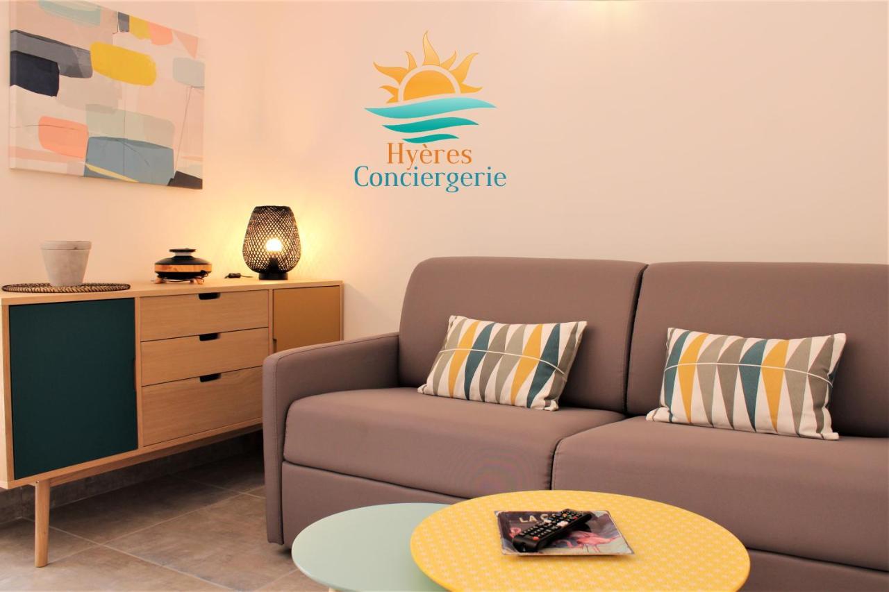 Hyeres-Plage -T2 Neuf Rdj Clim Wifi - La Capte By Hc Lägenhet Exteriör bild